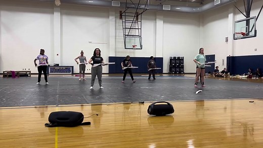 Did somebody say Open class? #winterguard #wgi #dci #rifle #sabre #colorguard #ihscga #guarddirector #tricks @