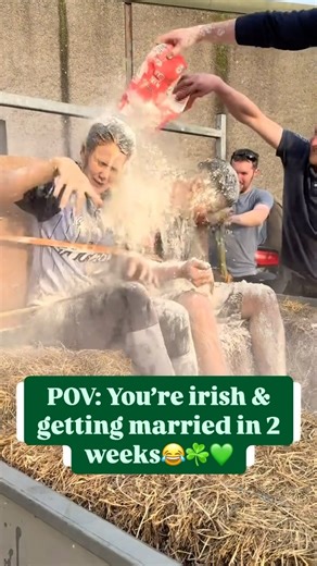1.5K views · 1.2K reactions | “POV: You’re irish & getting married in 2 weeks”☘️We’ve spotted this lovely tradition in a few places around Ireland—but, never here in Cork. Have you ever seen it where you live? #irishwedding #ireland .  TT: Nicolemaguire25 ☘️ #irishdaily #reelsoftheday #blackening #irish | Irish Daily | Facebook