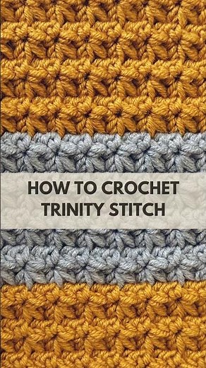 My Grandma's Favorite TRINITY STITCH Unique Blanket Tutorial!