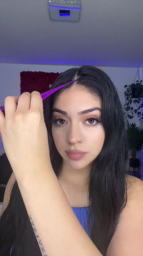 Rubber Band Hairstyle 💙#hair #hairtutorial #fyp #foryou #hairstyle