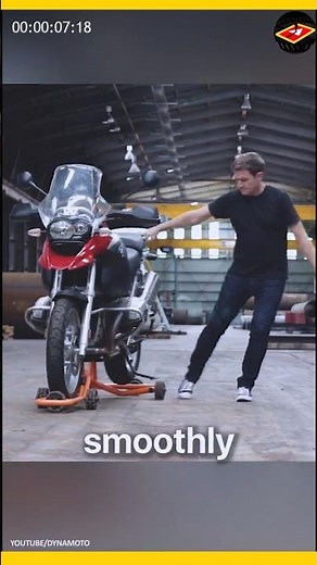 Effortless Motorcycle Maneuvering- The Ultimate 360° Portable Stand.
