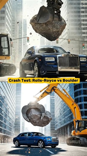 Crash Test Of Rolls Royce 🫣 #car #shorts