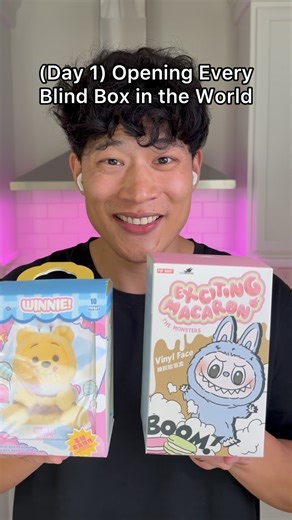 Hungry FAM on Instagram: "Opening Every Blind Box in the World (Day 1, Winnie the Pooh) Which box would you open?? #hungryFAM #labubu #popmart #winniethepooh #miniso @popmart_us @miniso.usa"
