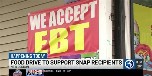 VIDEO: Food drive underway as hundreds of thousands await delayed SNAP benefits