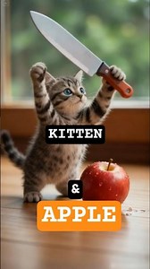 "kitten with knife". #cat #kitten