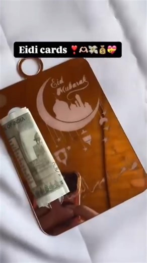 Why give plain cash when you can gift it in STYLE? 🌙💝 Eidi cards that wow! ✨ @vintage_giftcards