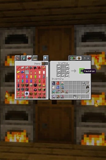How to make a cauldron in Minecraft #minecraft #gaming #bedrock