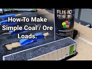 How to make simple H.O. Scale Coal / Ore Loads. #modelrailroad #hoscale #coal #coalloads