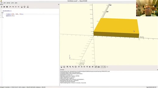 OpenSCAD 教程（第4部分）_ 霍尔变换和闵可夫斯基变换 以及调试