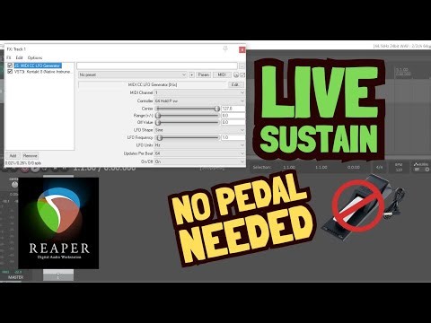Live Auto Sustain in REAPER with Kontakt 8 – No Pedal Needed