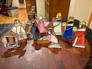 Stained Glass 10-pc Nativity, Hand-crafted, Vintage 80's, Like New - Etsy