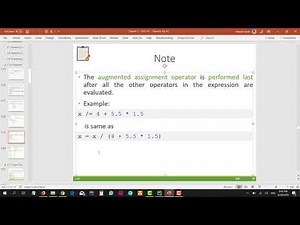 CPIT110 Chapter 2 (#25): 2.10 Augmented Assignment Operators