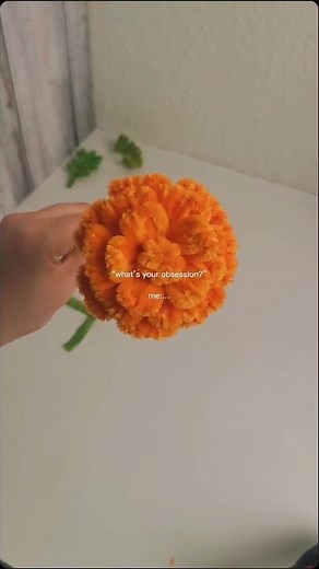 Bastelidee aus Pfeifenreiniger 🧡 #pipecleanercrafts #pipecleanerflower