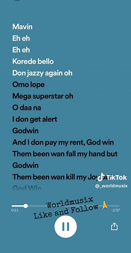 Godwin Lyrics by Korede Bello - Complete Guide