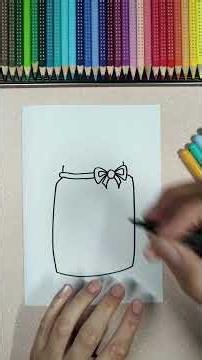 ✨ Easy drawing of a jar of happiness ✨ | Drawing for kids