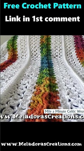 Mile a minute crochet blanket pattern and Video Tutorial #crochet #crochetafghan #crochetblanket