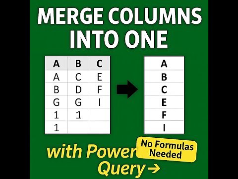 [Power Query] Transpose Multiple Columns into One Column
