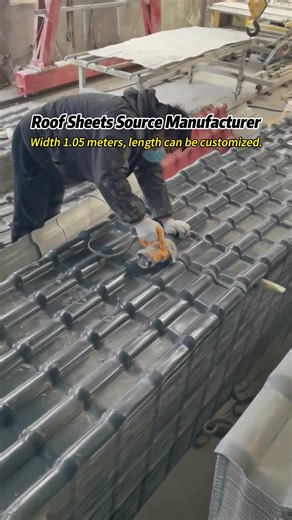 Roof Sheets Source Manufacturer.Width 1.05 meters, length can be customized.#RoofSheets #Manufacture