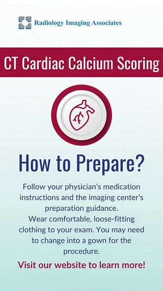 CT Cardiac Calcium Scoring: How to Prepare - Radiology Imaging Associates