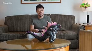 I was trying out my new Remote Control Godzilla from Jada Toys! It's big, it walks, it roars, it glows and roars 😱! I felt like a kid again 🦖! I was so excited to try it on, I wasn't able to fix my hair well😆! #amazed #GodzillaxKong #jadatoys #godzillafan #kidatheart #hobbytime #toycollector | Mark Alvee