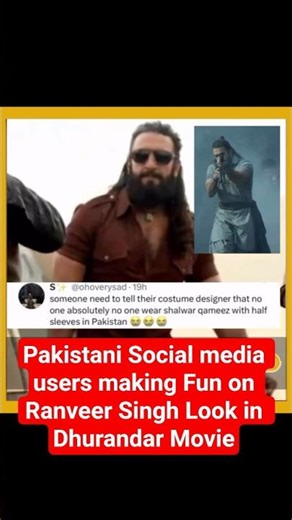 Pakistani Reaction On Dhurandar Movie Costume | #shortsfeed #bollywood #dhurandhar