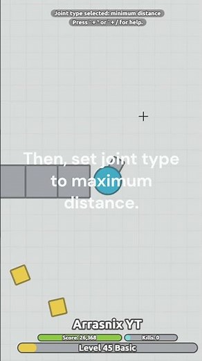 How to make a snake in arras io sandbox! #arras #arras.io