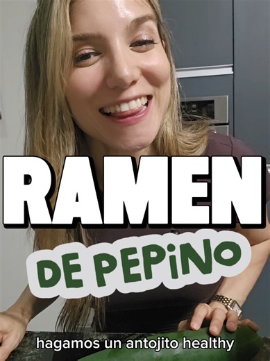 Ramen de pepino fácil y saludable