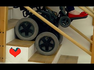 Check out this stair climbing power wheelchair!