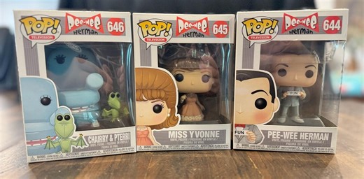Funko Pop! Pee-wee's Playhouse Set: Pee-wee, Miss Yvonne, Chairry & Pterri - Etsy