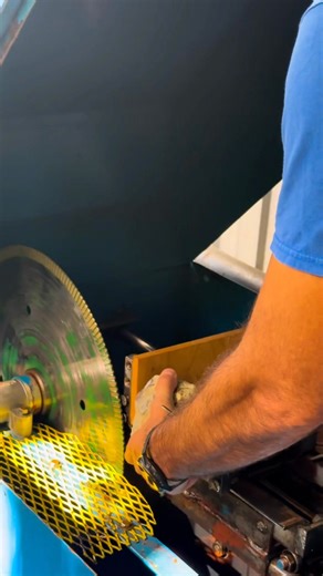 Geode cutting always reveals surprises! Some more exotic than others! This geode looks to be out of Dugway Utah, and it is beautiful! #stonecutter #stonecutting #geodes #katyrockshop #crystallovers #houstontexas #rockcutting #wow #rockshop | Katy Rock Shop