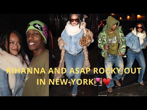 🆕Rihanna and her Boo Asap Rocky out together on sunday night in New-York 💑🏽#rihanna #love
