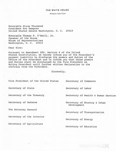 The 25th Amendment: Section 4 and March 30, 1981