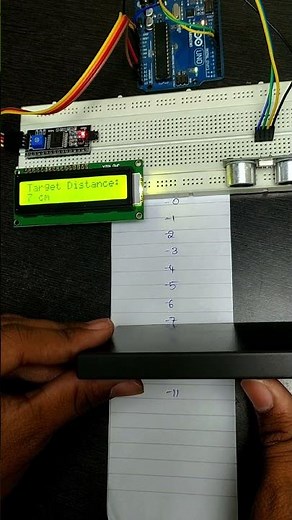 Distance measurement with ultrasonic sensor ||Arduino||
