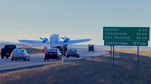 53K views · 423 reactions | This Cessna Crane was moved from High River to Bomber Command Museum of Canada in Nanton Saturday. The truck couldn't drive too fast — or the plane would lift off. www.cbc.ca/1.4871735 | CBC Calgary | Facebook