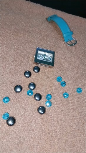 DIY Watch Bracelet with beads 🥰 give a new look to your old watch ⌚️ #watch #diybracelet #trending