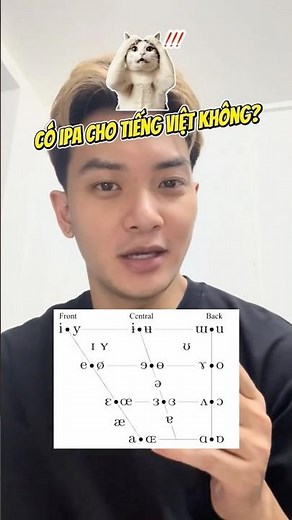 Đây là bảng phiên âm nguyên âm IPA. This is the IPA vowel chart. 😎