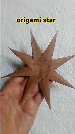 eight pointed easy origami star # easy paper folding # paper craft # decorative # creative art