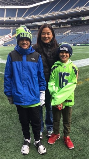 Maddox Frickel on Instagram: "This was the last time we were here… I was 9 years old the last time the Seahawks were in the Superbowl. Same matchup. Same diehard kid. Looking for a different result.💚💙 @seahawks #explorepage #superbowl #seahawks #gohawks #football"