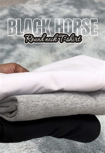 Black Horse Round Neck T-shirt Unisex. Basic tops for everyday fits, available in differents colors, 💯 quality and hindi manipis ang tela😙 Buy yours now!🛍️
