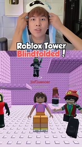 Roblox Tower Challenge But Blindfolded... | Dura Gaming