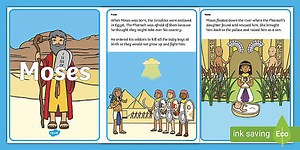 Story of Moses Sequencing (4 per A4)