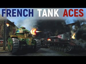 The destruction of 100 German tanks in one battle. Heroic battles of French tank aces.