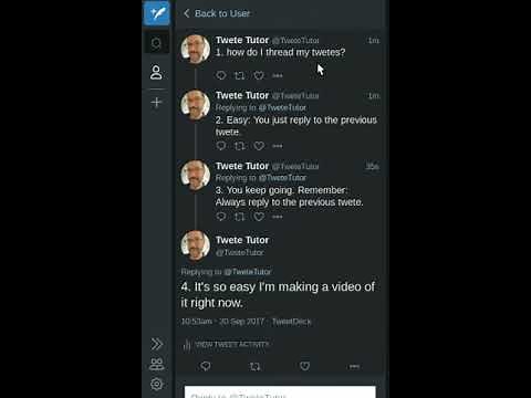 How Do I Thread My Tweets?