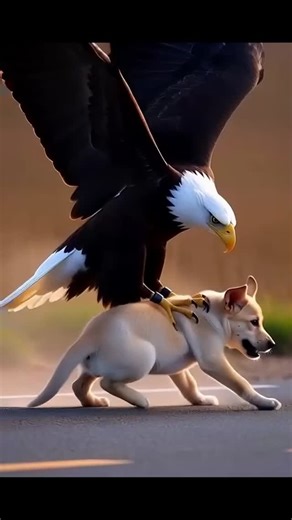 Smart Reelz on Instagram: "Bald Eagle attack on puppy A bald eagle swoops down and attacks a small puppy in a backyard. intense footage of the dramatic rescue. This is a powerful reminder to keep an eye on your pets! #Shorts, #BaldEagle, #EagleAttack, #PuppyRescue, #WildlifeAttack, #PetSafety, #Trending"