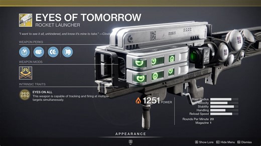 Destiny 2 community wants a rework to the Eyes of Tomorrow