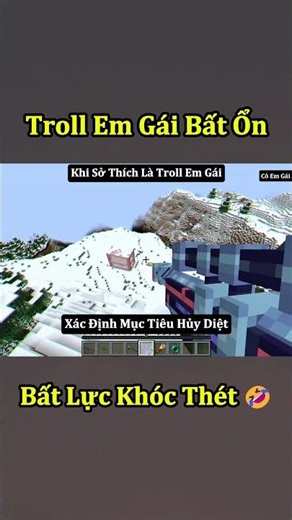 Trolling My Unstable Sister in Minecraft - Super Hilarious (Episode 5) 🤣 #shorts