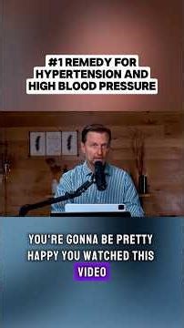 The #1 Remedy for High Blood Pressure