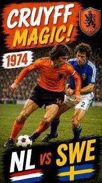 The Genius of Johan Cruyff 🇳🇱⚽ | Netherlands vs Sweden (1974 World Cup)