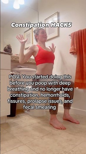 Constipation HACKS! #poop #mom #doctor #pregnancy #health #stretching #breathing #fyp #hacks #dad