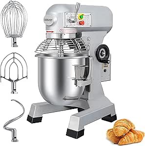 15Qt 600W Commercial Food Mixer, Commercial mixer 3 Speed Adjustable, Heavy Duty Stand Mixer with Stainless Steel Bowl for Bakery Pizzeria.